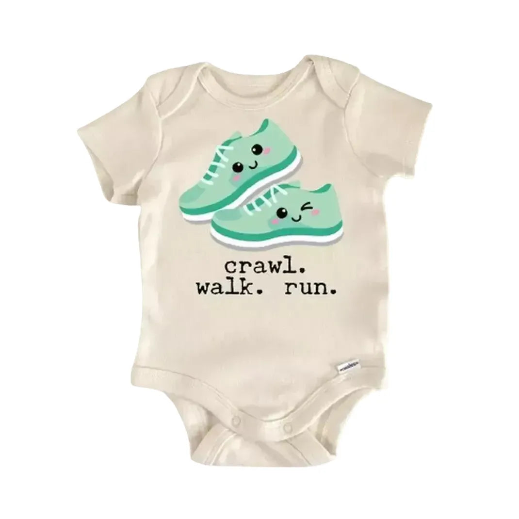 Running Runner Marathon - Baby Boy Girl Clothes Infant Onesie® Funny Cute Newborn GS1  Funny Cute Onesie® | North Fork Forager LLC