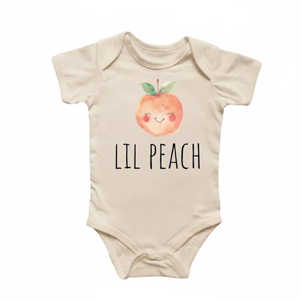 Little Peach - Baby Boy Girl Clothes Infant Onesie® Funny Cute Newborn GS1  Funny Cute Onesie® | North Fork Forager LLC