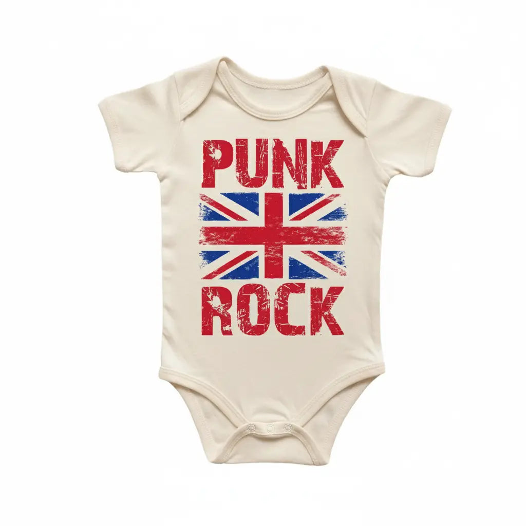Punk Rock England - Baby Boy Girl Clothes Infant Bodysuit Funny Cute Newborn  Funny Cute Onesie® | North Fork Forager LLC