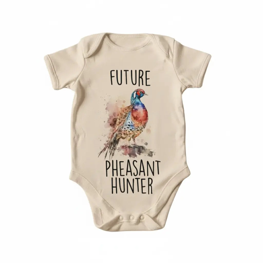 Pheasant Hunter - Baby Boy Girl Clothes Infant Onesie® Funny Cute Newborn GS1  Funny Cute Onesie® | North Fork Forager LLC