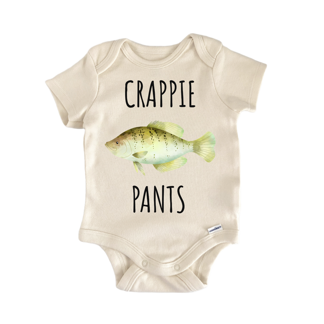 White Crappie Pumpkinseed Fish Freshwater Fishing Baby Gift Baby Onesie®