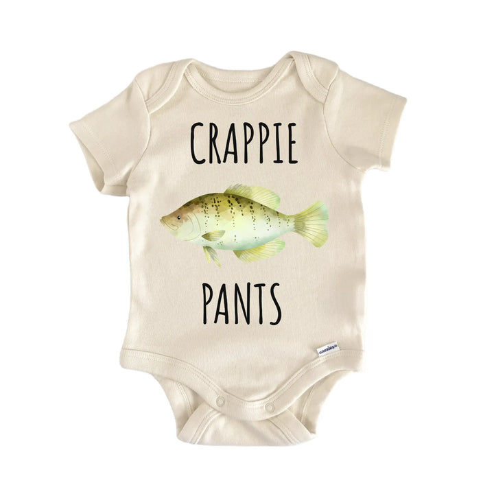 White Crappie Pumpkinseed Fish Freshwater Fishing Baby Gift Baby Bodysuit
