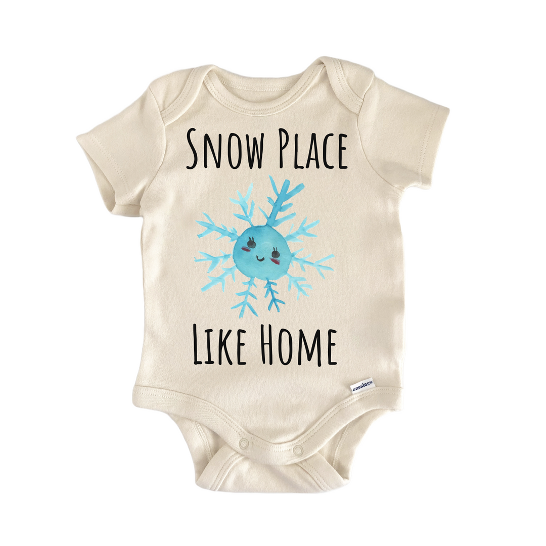 Snowflake Snow Home Winter Baby Gift Baby Onesie®