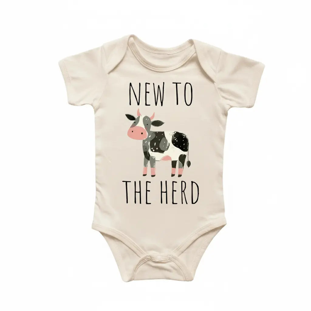 Cow Herd Farm - Baby Boy Girl Clothes Infant Bodysuit Funny Cute Newborn  Funny Cute Onesie® | North Fork Forager LLC