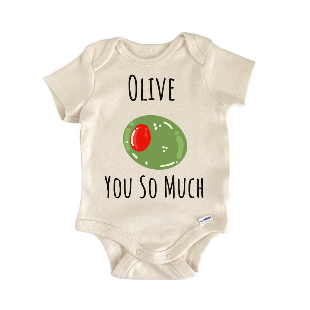 Olive You Vegetable Martini Baby Gift Baby Onesie®