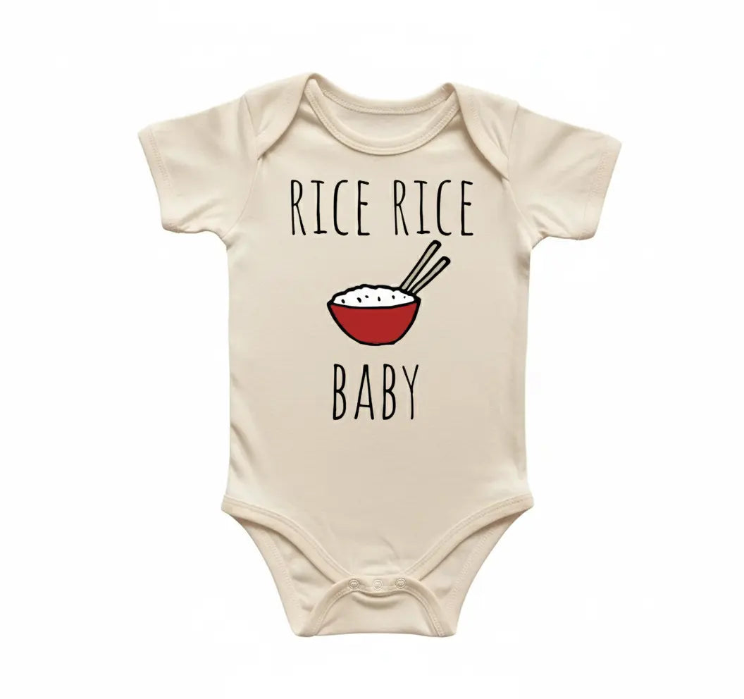 Rice Asian - Baby Boy Girl Clothes Infant Bodysuit Funny Cute Newborn  Funny Cute Onesie® | North Fork Forager LLC