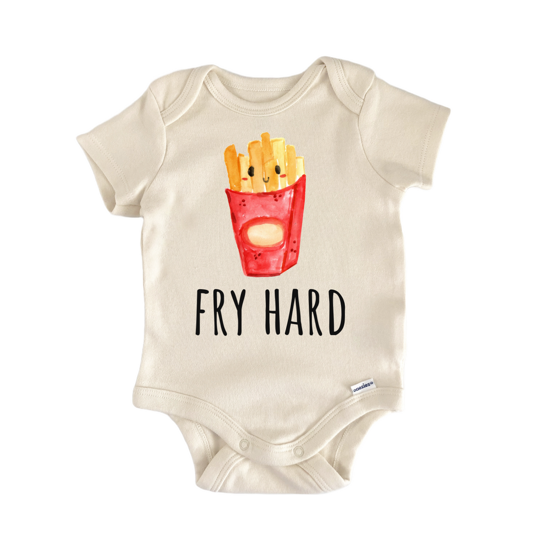 Fry Hard French Fries Fast Food Baby Gift Baby Onesie®