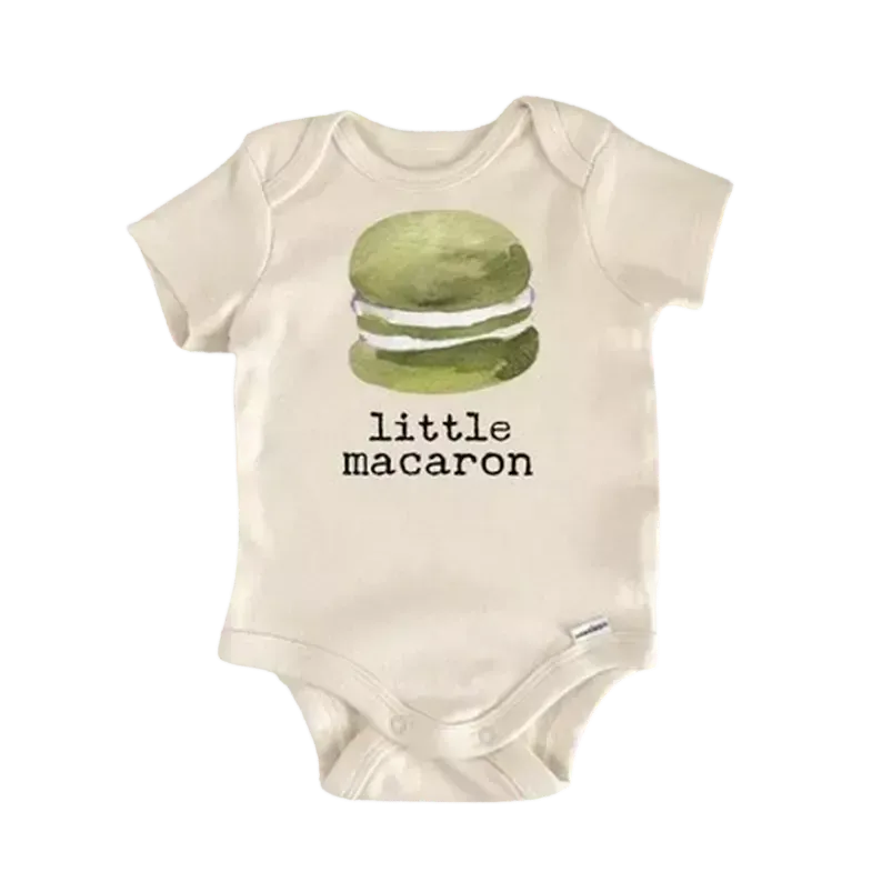 Macaron France Baking - Baby Boy Girl Clothes Infant Bodysuit Funny Cute Newborn  Funny Cute Onesie® | North Fork Forager LLC