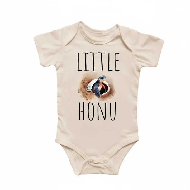 Little Honu Turtle Hawaii - Baby Boy Girl Clothes Infant Bodysuit Funny Cute Newborn  Funny Cute Onesie® | North Fork Forager LLC