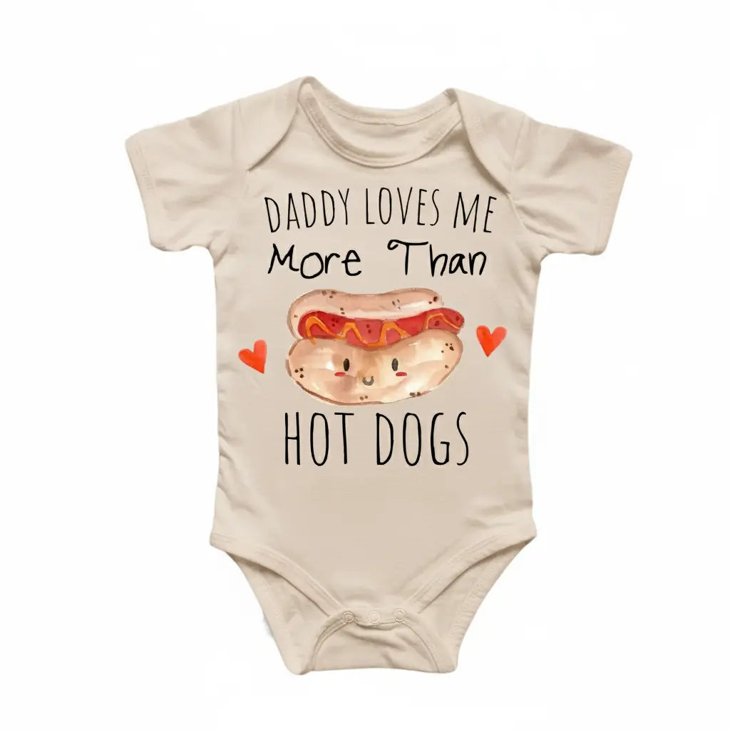 Hot Dog Love - Baby Boy Girl Clothes Infant Bodysuit Funny Cute Newborn  Funny Cute Onesie® | North Fork Forager LLC
