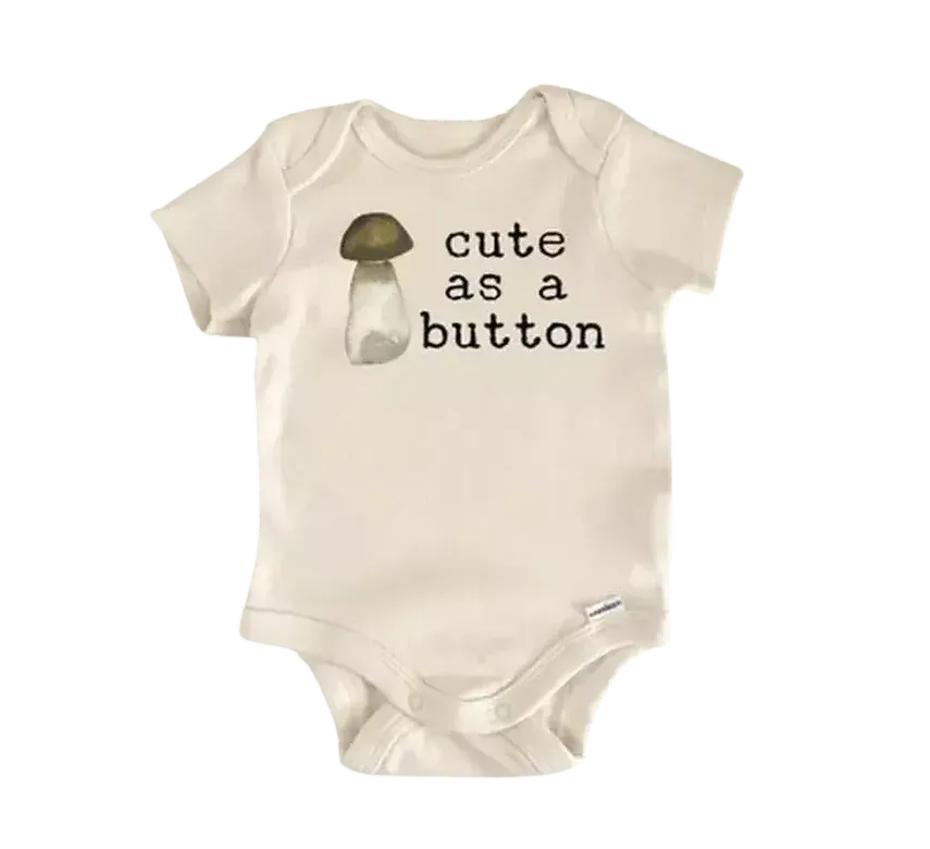 Mushroom Forager Vegan - Baby Boy Girl Clothes Infant Bodysuit Funny Cute Newborn  Funny Cute Onesie® | North Fork Forager LLC