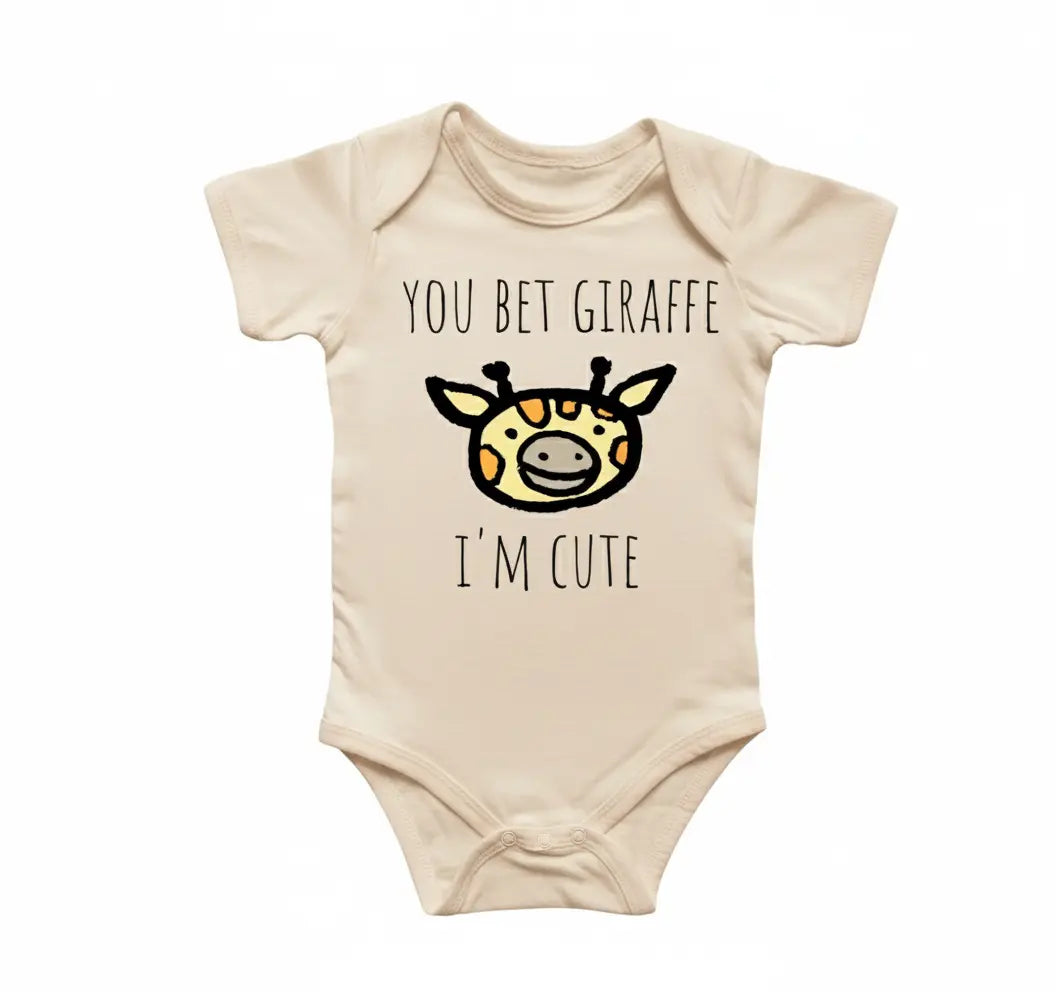 Giraffe Safari Animal - Baby Boy Girl Clothes Infant Bodysuit Funny Cute Newborn  Funny Cute Onesie® | North Fork Forager LLC
