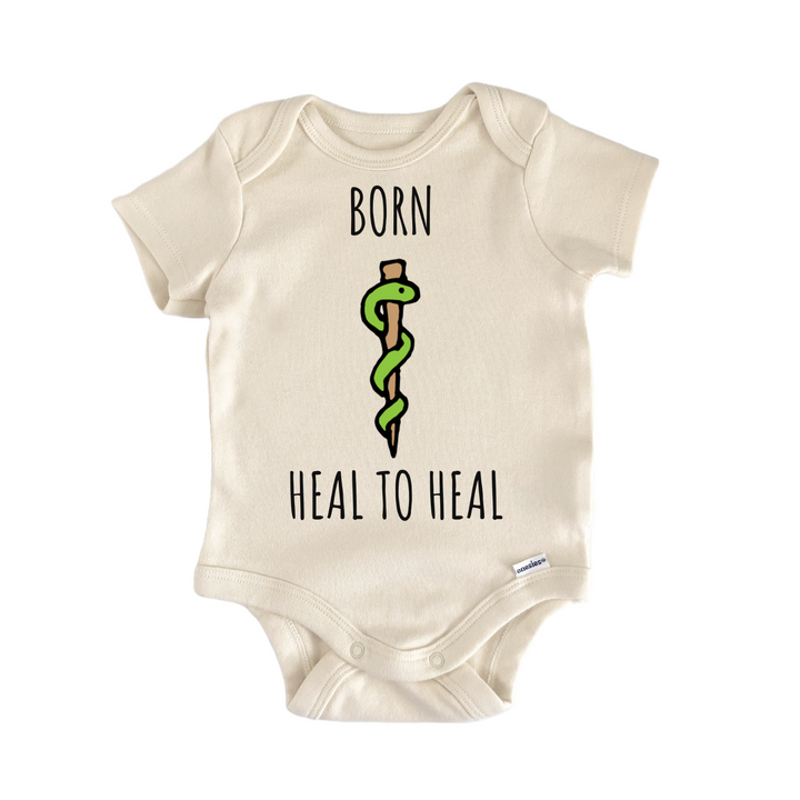 Rod of Asclepius Healer Medic Physician Infant Gift Baby Onesie®