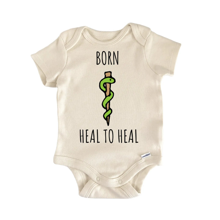 Rod of Asclepius Healer Medic Physician Infant Gift Baby Bodysuit