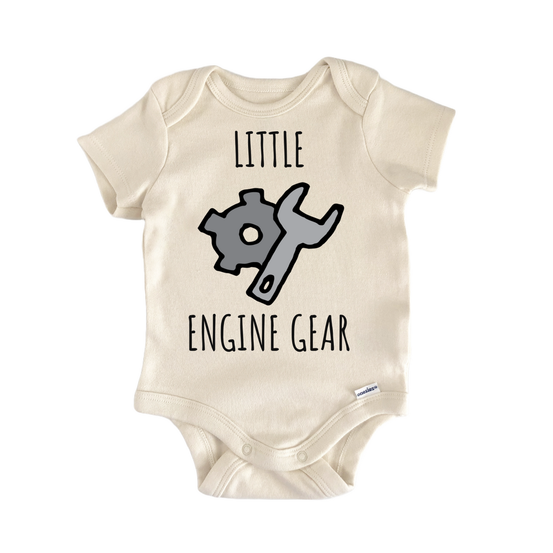 Engineer Engine Mechanic Gear Baby Gift Baby Bodysuit