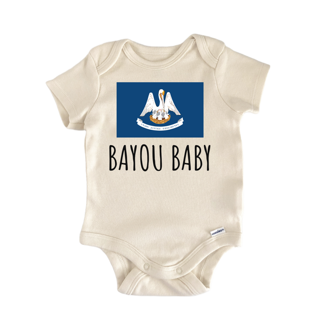 Louisiana Bayou State Flag Baby Gift Baby Onesie®