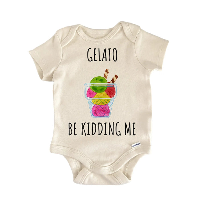 Gelato Ice Cream Dessert Baby Gift Baby Bodysuit