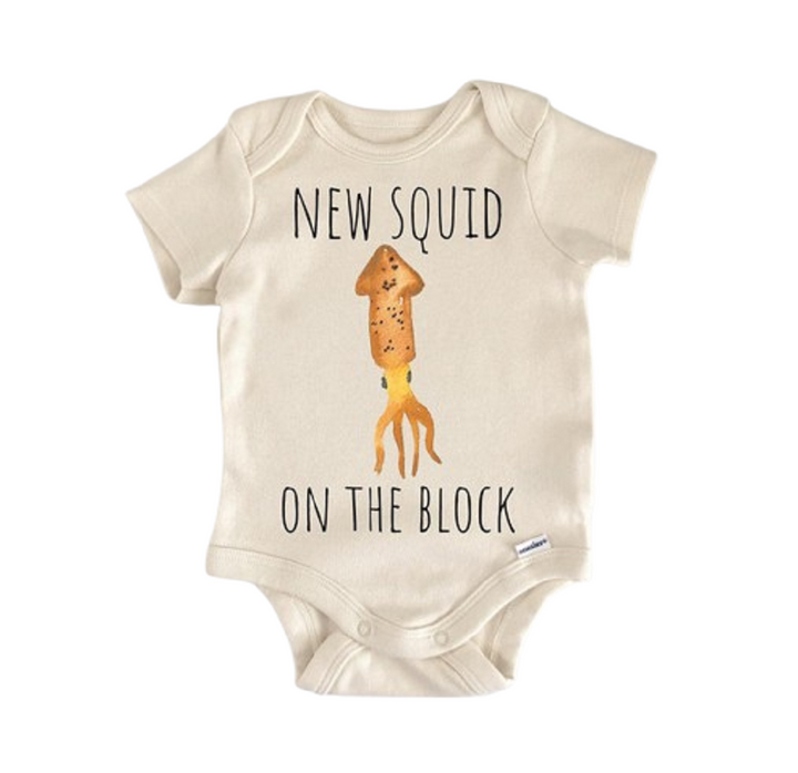 Calamar Pulpo Náutico - Ropa Bebé Niño Niña Body Infantil Divertido Lindo Recién Nacido 