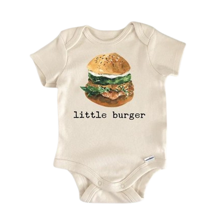 Burger Hamburger Bbq  - Baby Boy Girl Clothes Infant Bodysuit Funny Cute Newborn  Funny Cute Onesie® | North Fork Forager LLC