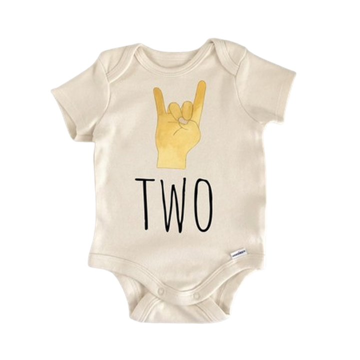 Rock Star Two Birthday - Baby Boy Girl Clothes Infant Bodysuit Funny Cute Newborn  Funny Cute Onesie® | North Fork Forager LLC