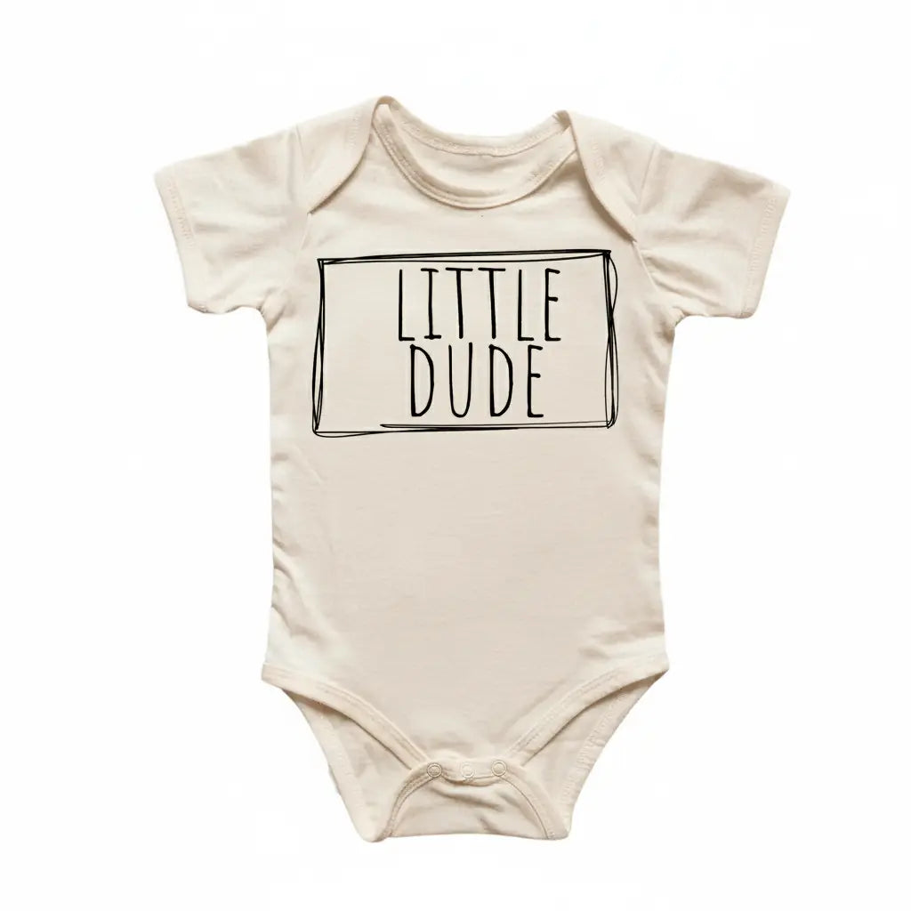 Little Dude - Baby Boy Girl Clothes Infant Bodysuit Funny Cute Newborn  Funny Cute Onesie® | North Fork Forager LLC