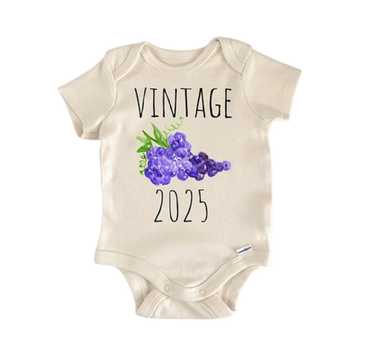 Grape Vintage Vineyard Wine - Baby Boy Girl Clothes Infant Bodysuit Funny Cute Newborn  Funny Cute Onesie® | North Fork Forager LLC