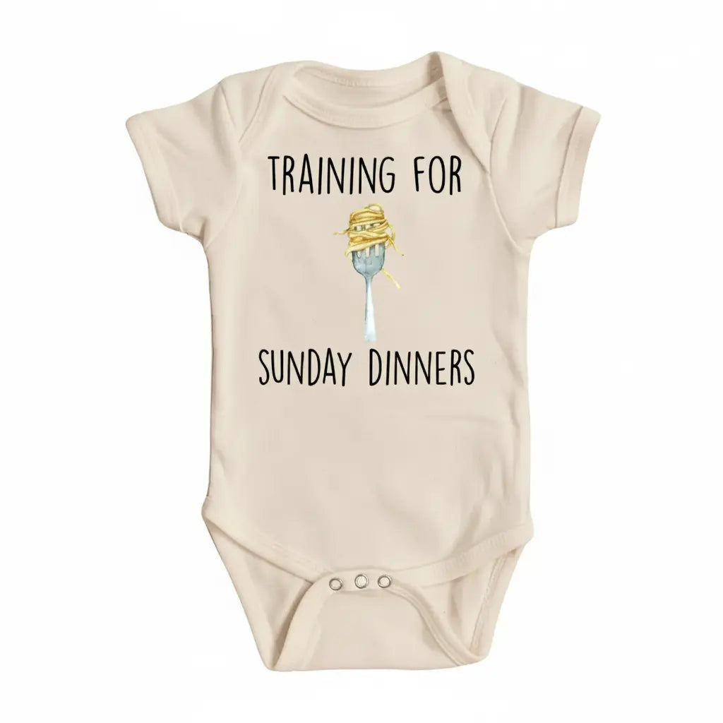 Pasta Italian Sunday - Baby Boy Girl Clothes Infant Onesie® Funny Cute Newborn GS1  Funny Cute Onesie® | North Fork Forager LLC