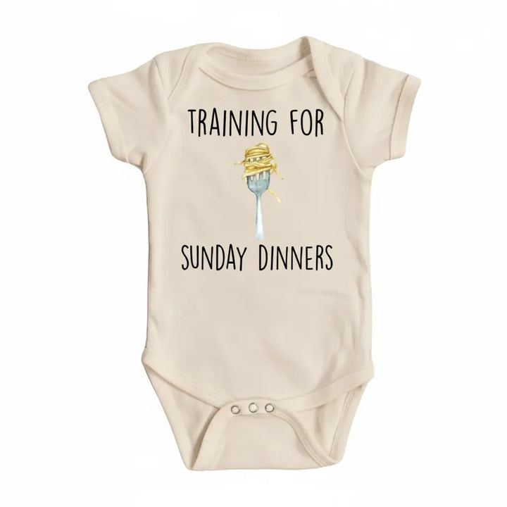 Pasta Italian Sunday - Baby Boy Girl Clothes Infant Onesie® Funny Cute Newborn GS1  Funny Cute Onesie® | North Fork Forager LLC