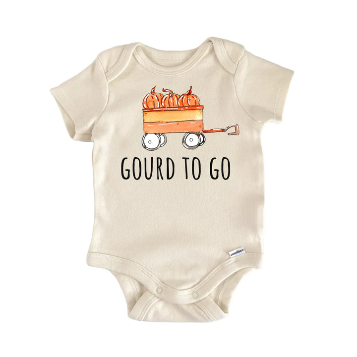 Pumpkin Cart Gourd To Go Fall Infant Gift Baby Bodysuit