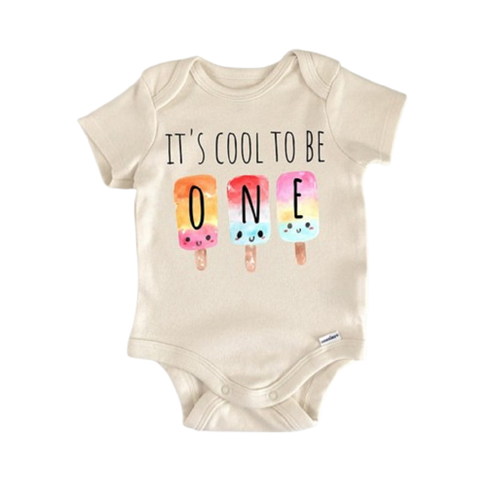 Ice Pop 1st Birthday One - Baby Boy Girl Clothes Infant Bodysuit Funny Cute Newborn  Funny Cute Onesie® | North Fork Forager LLC