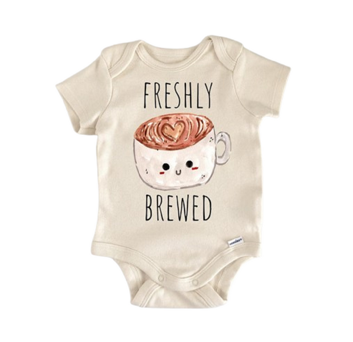 Coffee Bean Tea - Baby Boy Girl Clothes Infant Bodysuit Funny Cute Newborn
