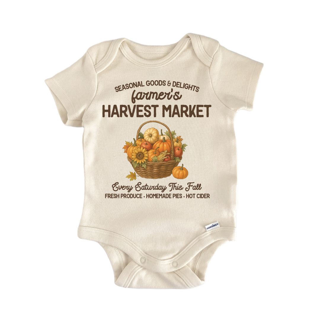 Fall Farmers Harvest Market Baby Gift Baby Onesie®