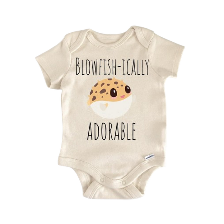 Blowfish Pufferfish Seafood Fish - Baby Boy Girl Clothes Infant Bodysuit Funny Cute  Funny Cute Onesie® | North Fork Forager LLC