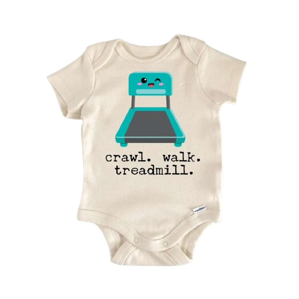 Treadmill Gym Runner Running - Baby Boy Girl Clothes Infant Bodysuit Funny Cute Newborn  Funny Cute Onesie® | North Fork Forager LLC