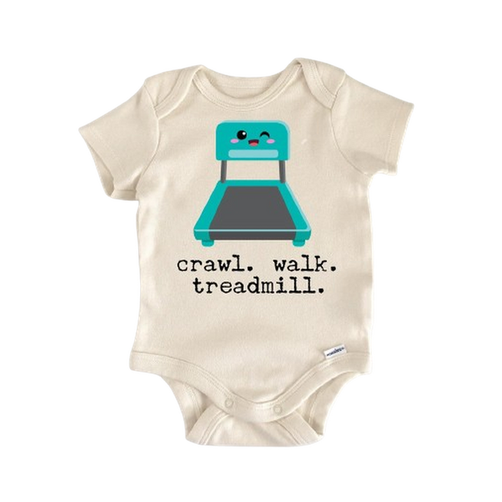 Treadmill Gym Runner Running - Baby Boy Girl Clothes Infant Bodysuit Funny Cute Newborn  Funny Cute Onesie® | North Fork Forager LLC