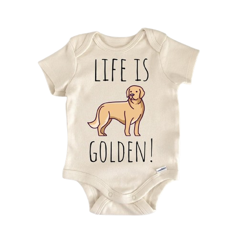 Golden Retriever Dog - Baby Boy Girl Clothes Infant Bodysuit Funny Cute Newborn  Funny Cute Onesie® | North Fork Forager LLC