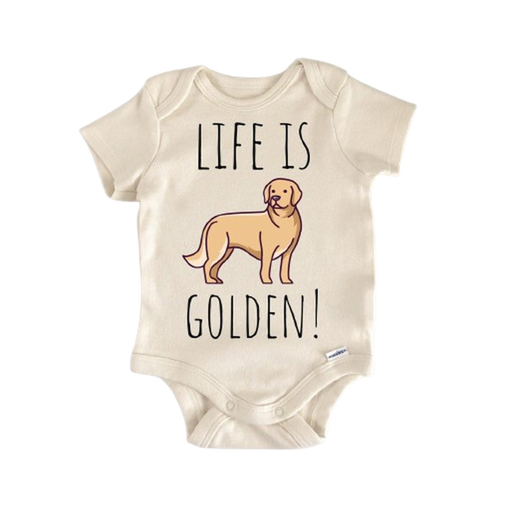 Golden Retriever Dog - Baby Boy Girl Clothes Infant Bodysuit Funny Cute Newborn  Funny Cute Onesie® | North Fork Forager LLC