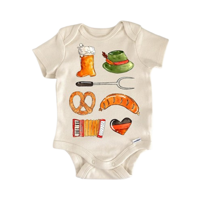 Oktoberfest German Fall - Baby Boy Girl Clothes Infant Bodysuit Funny Cute  Funny Cute Onesie® | North Fork Forager LLC