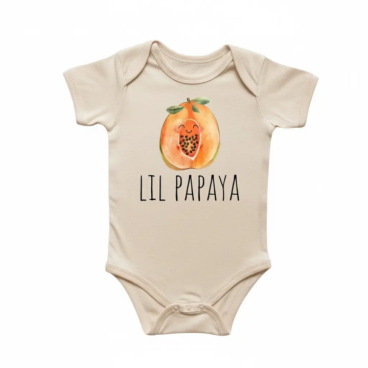 Little Papaya Fruit - Baby Boy Girl Clothes Infant Onesie® Funny Cute Newborn GS1  Funny Cute Onesie® | North Fork Forager LLC