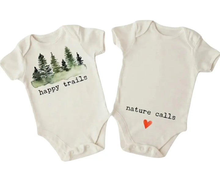 Happy Trails Adventure - Baby Boy Girl Clothes Infant Bodysuit Funny Cute  Funny Cute Onesie® | North Fork Forager LLC
