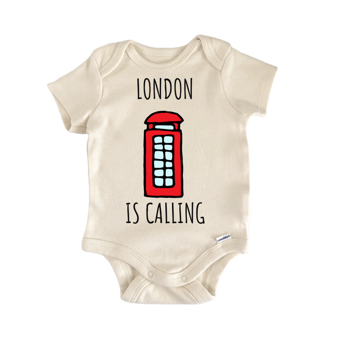 London Is Calling England Phone Baby Gift Baby Onesie®