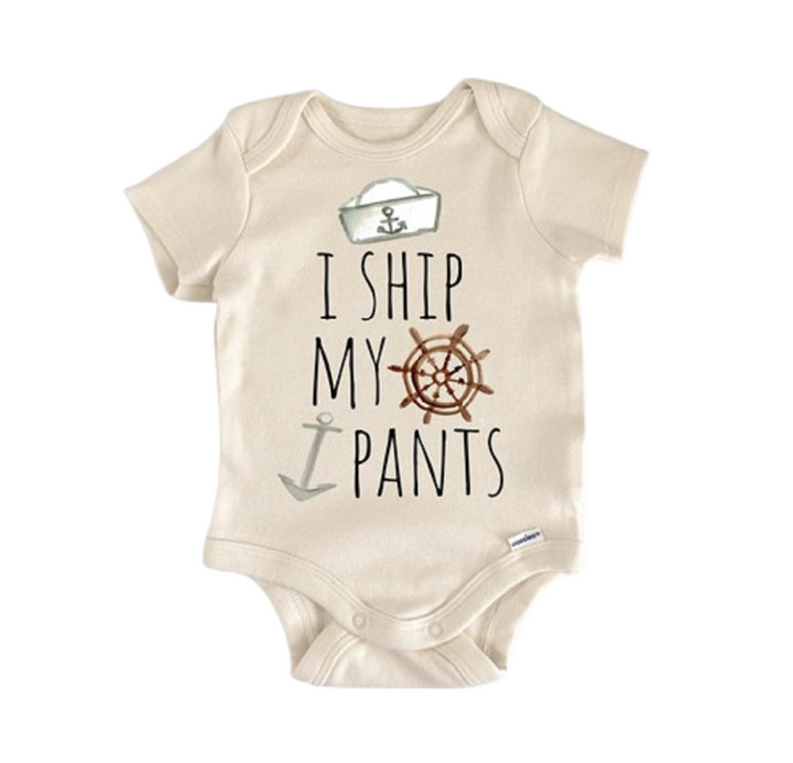 Nautical Summer Beach - Baby Boy Girl Clothes Infant Bodysuit Funny Cute Newborn