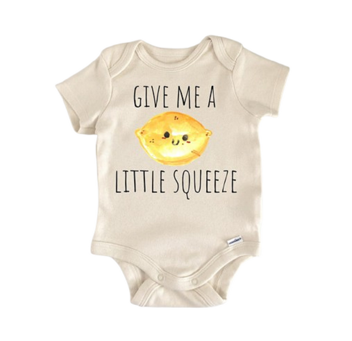 Main Squeeze Lemon Fruit - Baby Boy Girl Clothes Infant Bodysuit Funny Cute Newborn