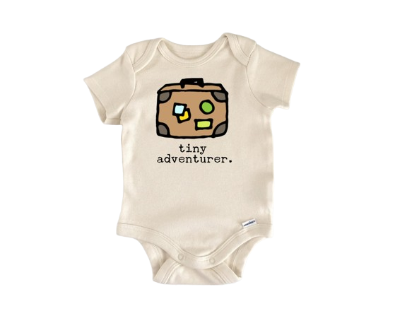 Adventure Travel Airplane - Baby Boy Girl Clothes Infant Bodysuit Funny Cute Newborn