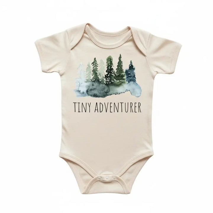 Tiny Adventure Outdoors - Baby Boy Girl Clothes Infant Bodysuit Funny Cute Newborn  Funny Cute Onesie® | North Fork Forager LLC