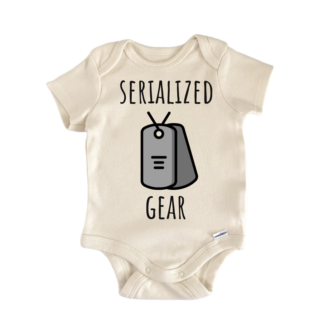 Dog Tag Military Baby Gift Baby Bodysuit