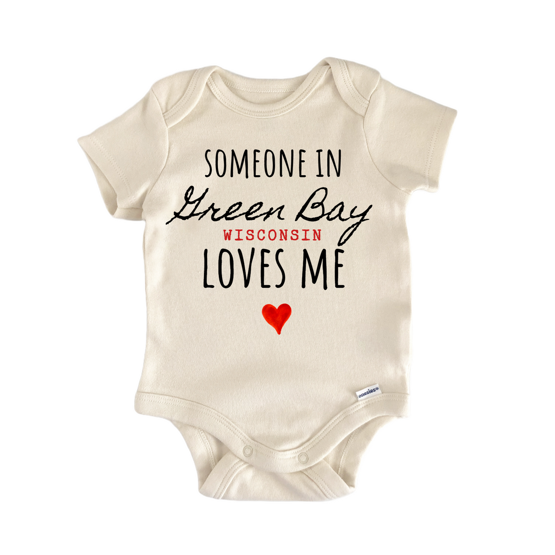 Green Bay Wisconsin Baby Gift Baby Bodysuit