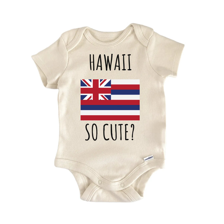 Hawaii State Flag Baby Gift Baby Bodysuit