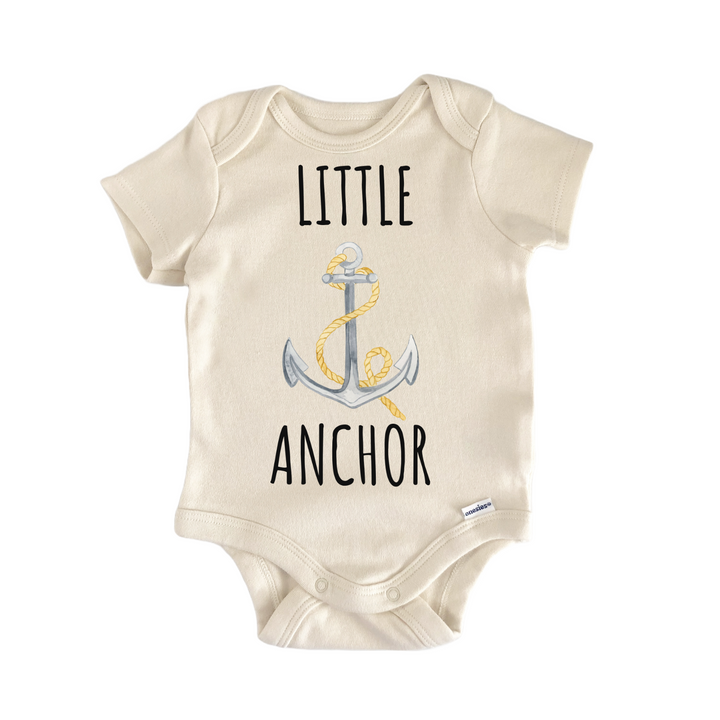 Little Anchor Nautical Boat Ship Baby Gift Baby Bodysuit