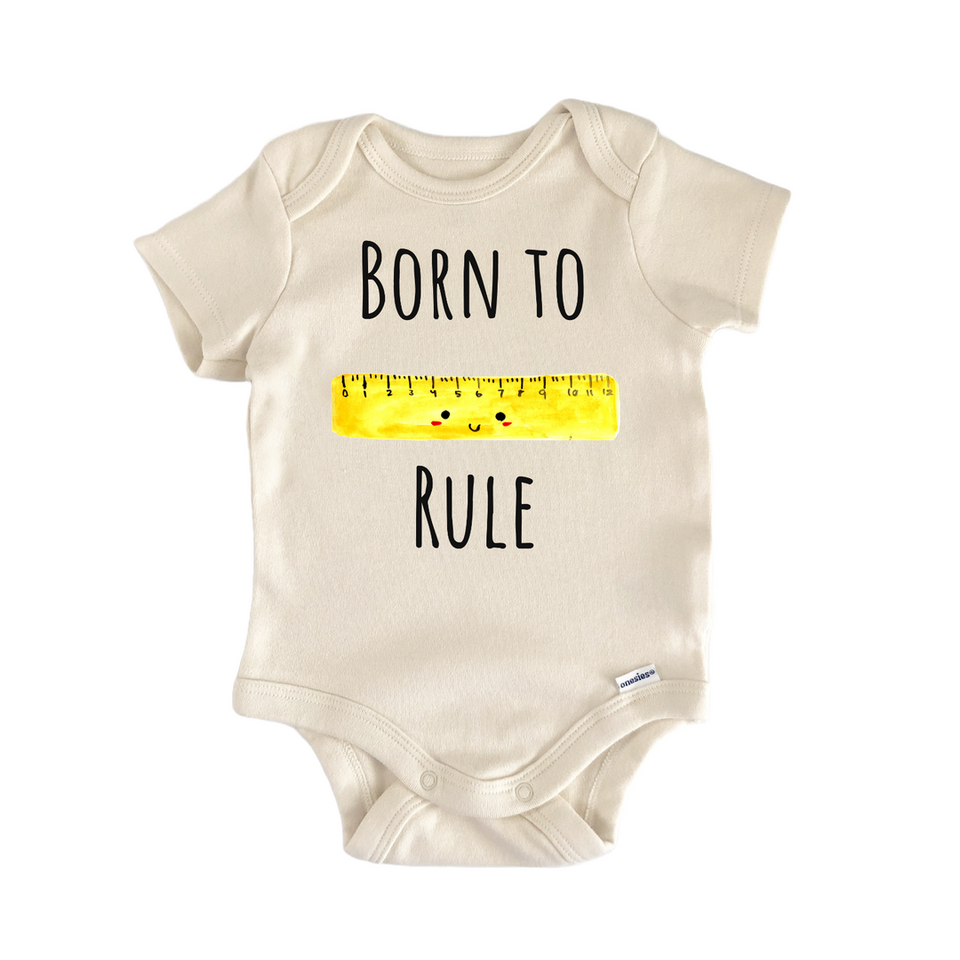 Math Ruler Teacher Mathematics Baby Gift Baby Bodysuit